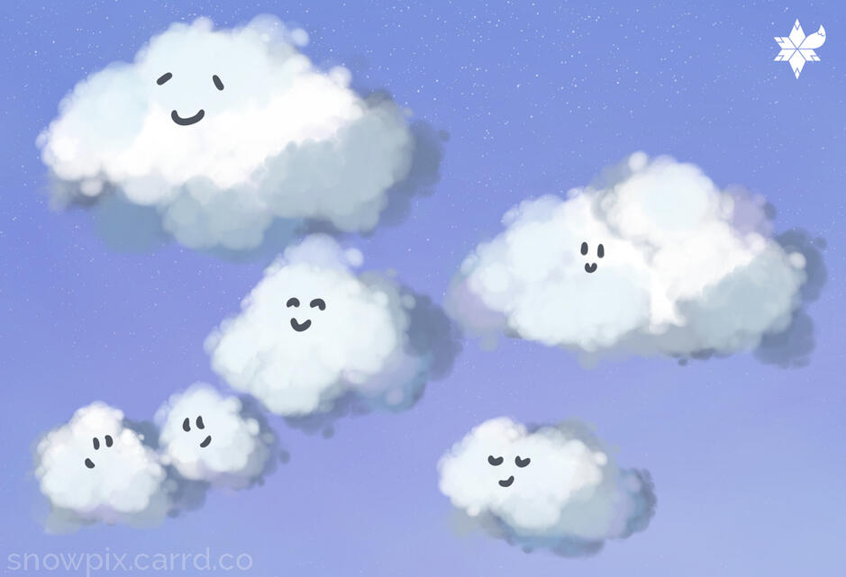 Happy Cumulus Clouds