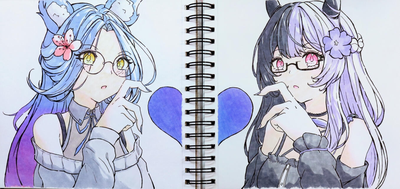 Kyuko and Violette Paper Art! Kyuko and Violette Paper Art!